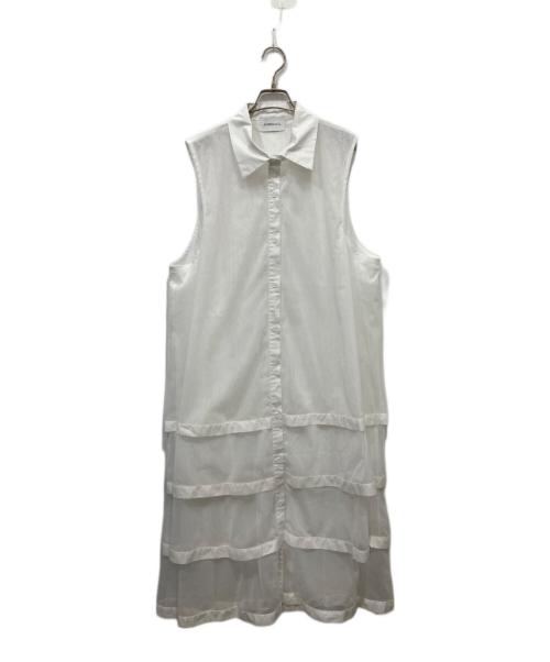 ANDREA&CO（アンドレアアンドコー）ANDREA&CO (アンドレアアンドコー) ノースリーブワンピース ホワイト サイズ:不明の古着・服飾アイテム