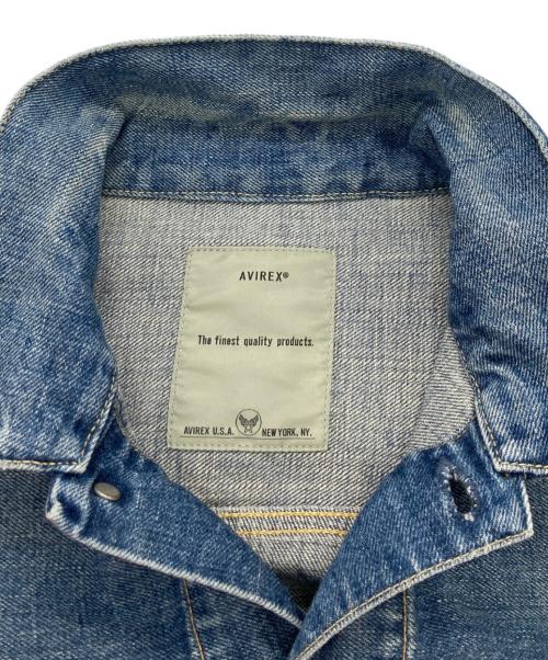 AVIREX（アヴィレックス）AVIREX (アヴィレックス) TFQP DENIM JKT USED WASH インディゴ サイズ:40の古着・服飾アイテム