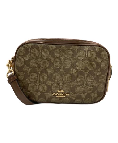 COACH（コーチ）COACH (コーチ) シグネチャーショルダーバッグ ブラウンの古着・服飾アイテム