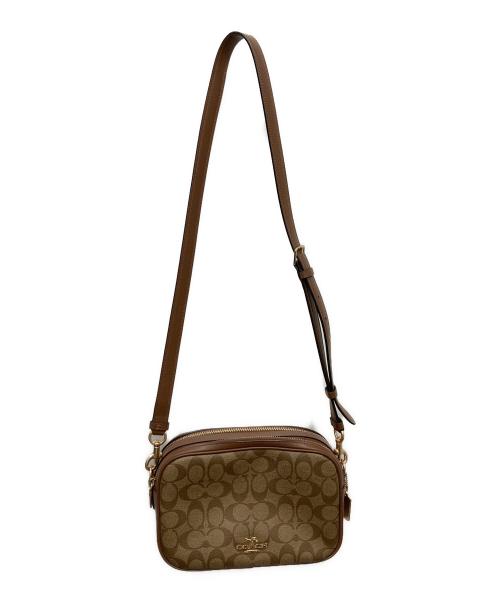 COACH（コーチ）COACH (コーチ) シグネチャーショルダーバッグ ブラウンの古着・服飾アイテム