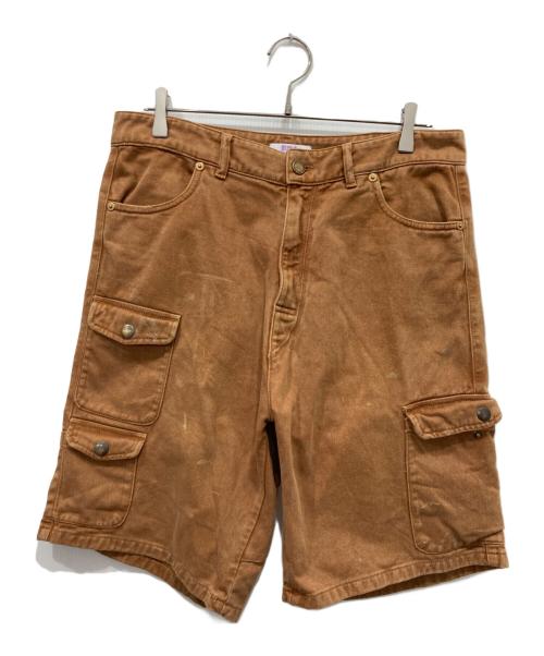 ERL（イーアールエル）ERL (イーアールエル) CARGO SHORTS ブラウン サイズ:Mの古着・服飾アイテム