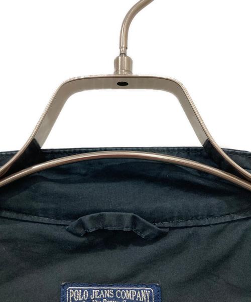 POLO JEANS（ポロジーンズ）POLO JEANS (ポロジーンズ) シングルライダースジャケット ネイビー サイズ:Mの古着・服飾アイテム