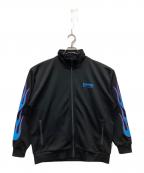 THRASHERスラッシャー）の古着「ファイヤーパターントラックジャケット」｜ブラック
