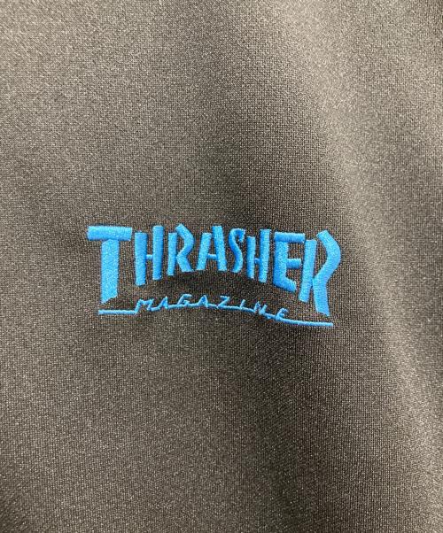 THRASHER（スラッシャー）THRASHER (スラッシャー) ファイヤーパターントラックジャケット ブラック サイズ:Lの古着・服飾アイテム