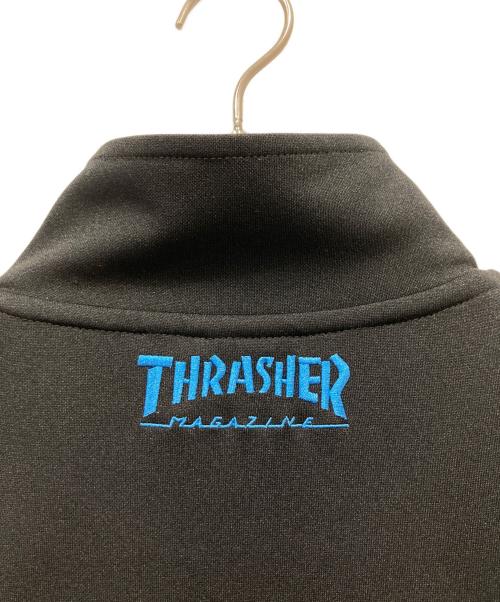 THRASHER（スラッシャー）THRASHER (スラッシャー) ファイヤーパターントラックジャケット ブラック サイズ:Lの古着・服飾アイテム