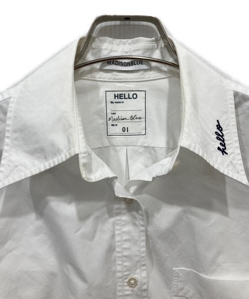 MADISON BLUE（マディソンブルー）MADISON BLUE (マディソンブルー) L/S SH TYPEWRITER ホワイト サイズ:01の古着・服飾アイテム