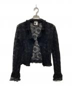 CHANELシャネル）の古着「レースジャケット」｜ブラック