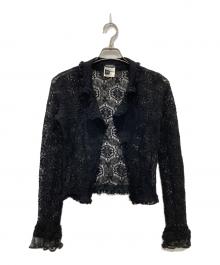 CHANEL（シャネル）の古着「レースジャケット」｜ブラック