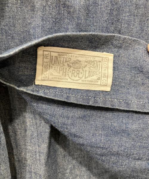 RRL（ダブルアールエル）RRL (ダブルアールエル) シャンブレーショートスリーブシャツ インディゴ サイズ:Sの古着・服飾アイテム