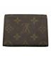 LOUIS VUITTON (ルイ ヴィトン) モノグラム　アンヴェロップ・カルト・ドゥ・ヴィジット ブラウン：18000円