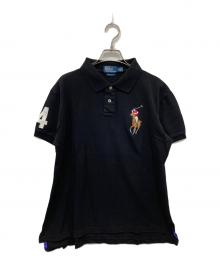 POLO RALPH LAUREN（ポロ・ラルフローレン）の古着「ナンバリングビッグポニーポロシャツ」｜ブラック
