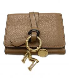 Chloe（クロエ）の古着「Alphabetミニトリフォールドウォレット」｜ブラウン