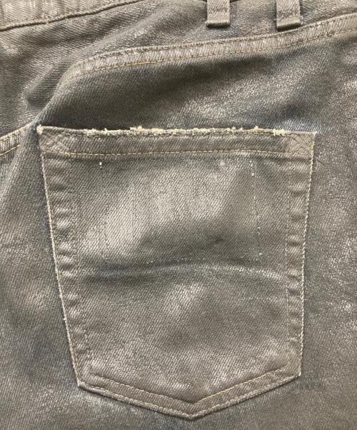DOLCE & GABBANA（ドルチェ＆ガッバーナ）DOLCE & GABBANA (ドルチェ＆ガッバーナ) コーティングデストロイ加工デニム ブラック サイズ:50の古着・服飾アイテム