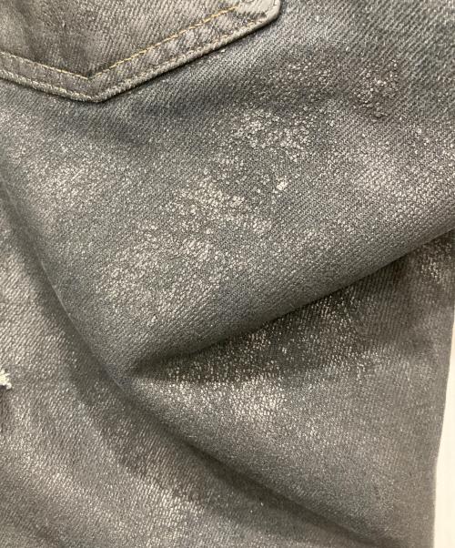 DOLCE & GABBANA（ドルチェ＆ガッバーナ）DOLCE & GABBANA (ドルチェ＆ガッバーナ) コーティングデストロイ加工デニム ブラック サイズ:50の古着・服飾アイテム