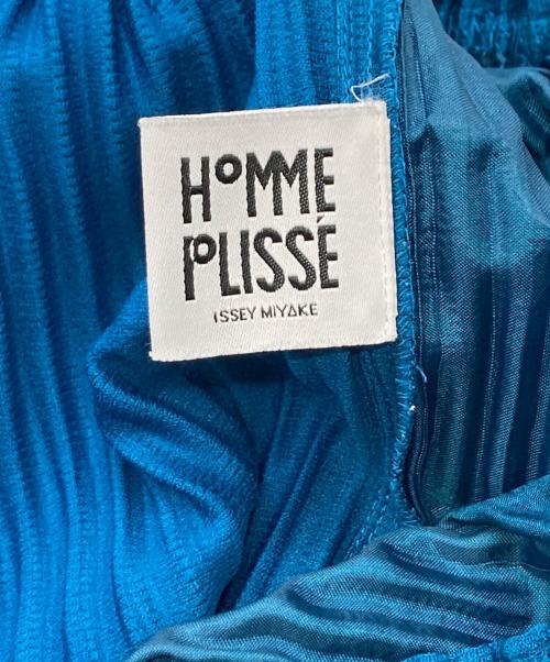 HOMME PLISSE ISSEY MIYAKE（オム プリッセ イッセイ ミヤケ）HOMME PLISSE ISSEY MIYAKE (オム プリッセ イッセイ ミヤケ) プリーツイージーパンツ ブルー サイズ:1の古着・服飾アイテム