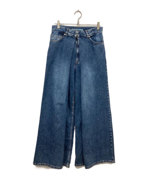 JOHN LAWRENCE SULLIVAN（ジョン ローレンス サリバン）JOHN LAWRENCE SULLIVAN (ジョン ローレンス サリバン) WASHED DENIM SUPER WIDE PANTS ブルー サイズ:44の古着・服飾アイテム