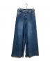 JOHN LAWRENCE SULLIVAN（ジョン ローレンス サリバン）の古着「WASHED DENIM SUPER WIDE PANTS」｜ブルー