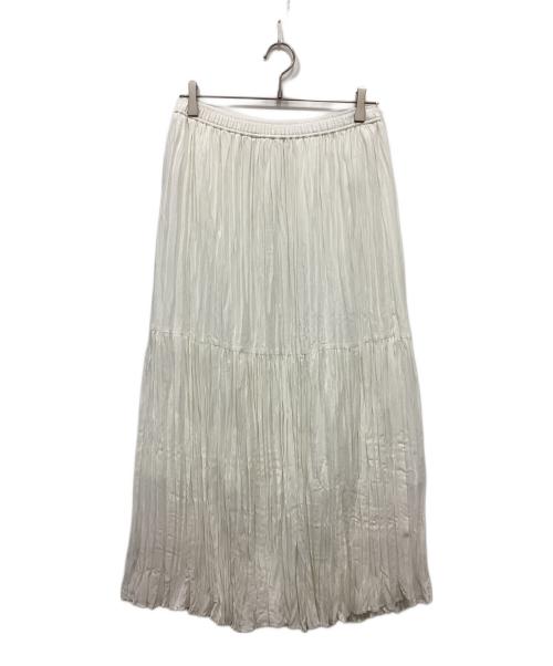 BALLSEY（ボールジィ）BALLSEY (ボールジィ) ランダムプリーツスカート ホワイト サイズ:FREEの古着・服飾アイテム