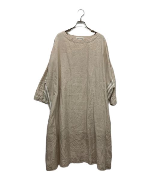 BEARDSLEY（ビアズリー）BEARDSLEY (ビアズリー) ニットコンビワンピース ベージュ サイズ:Freeの古着・服飾アイテム
