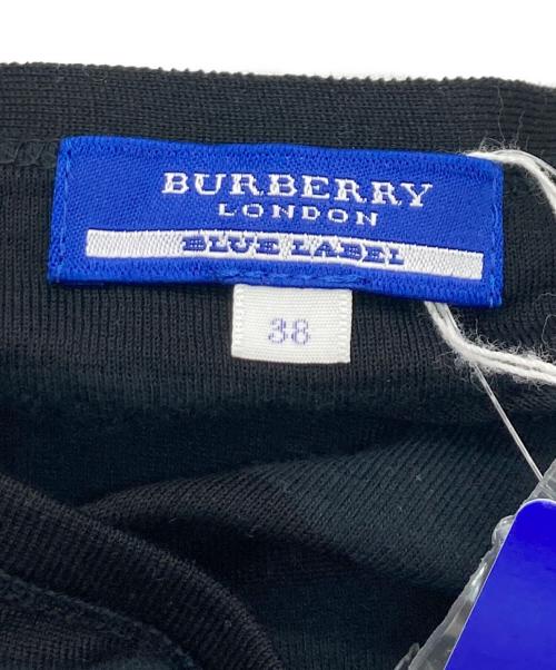 BURBERRY LONDON（バーバリーロンドン）BURBERRY LONDON (バーバリーロンドン) ボーダーアンサンブルカーディガン ブラック×ネイビー サイズ:38の古着・服飾アイテム