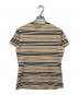 BURBERRY LONDON (バーバリーロンドン) レースアップボーダーカットソー ベージュ サイズ:2：5000円