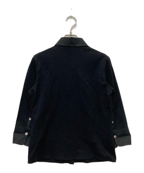BURBERRY LONDON（バーバリーロンドン）BURBERRY LONDON (バーバリーロンドン) ノバチェック袖シャツ ブラック×ベージュ サイズ:2の古着・服飾アイテム