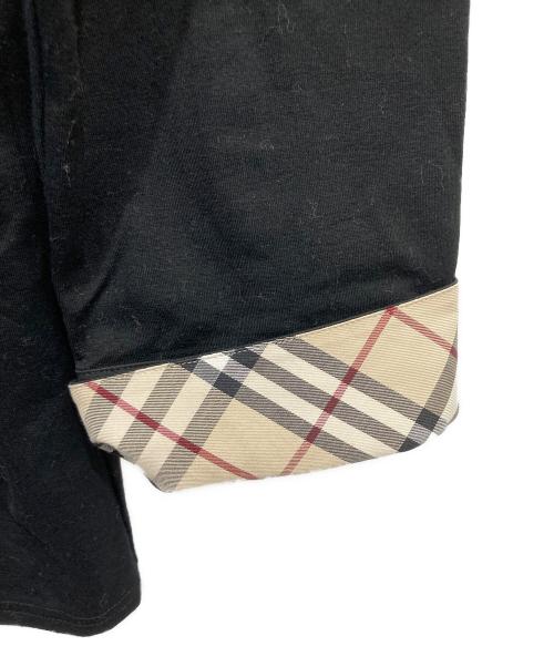 BURBERRY LONDON（バーバリーロンドン）BURBERRY LONDON (バーバリーロンドン) ノバチェック袖シャツ ブラック×ベージュ サイズ:2の古着・服飾アイテム