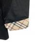 中古・古着 BURBERRY LONDON (バーバリーロンドン) ノバチェック袖シャツ ブラック×ベージュ サイズ:2：5000円