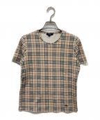 BURBERRY LONDONバーバリーロンドン）の古着「ノバチェックカットソー」｜ベージュ