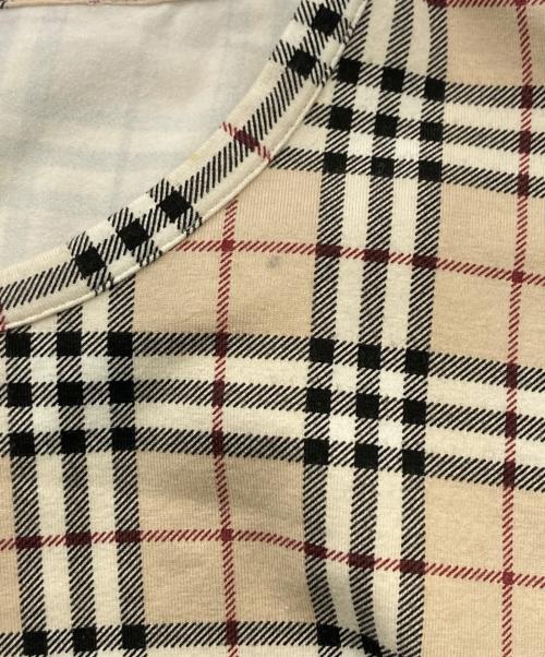 BURBERRY LONDON（バーバリーロンドン）BURBERRY LONDON (バーバリーロンドン) ノバチェックカットソー ベージュ サイズ:2の古着・服飾アイテム