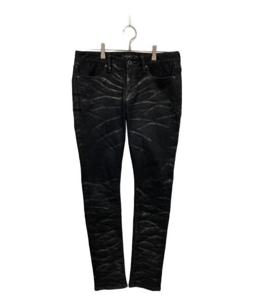 CIVARIZE（シヴァーライズ）CIVARIZE (シヴァーライズ) コーティングスキニーデニムパンツ ブラック サイズ:46の古着・服飾アイテム