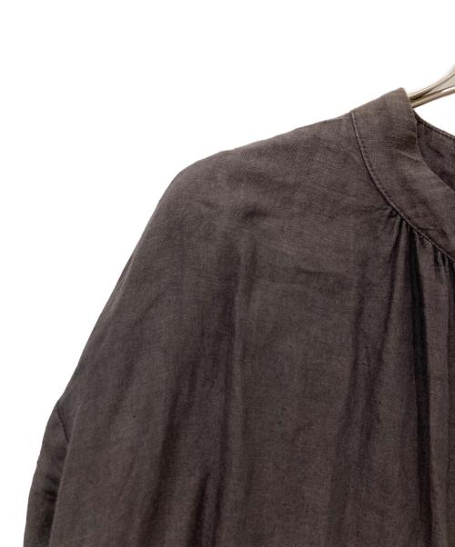 nest Robe（ネストローブ）nest Robe (ネストローブ) リネンワンピース ブラウン サイズ:FREEの古着・服飾アイテム