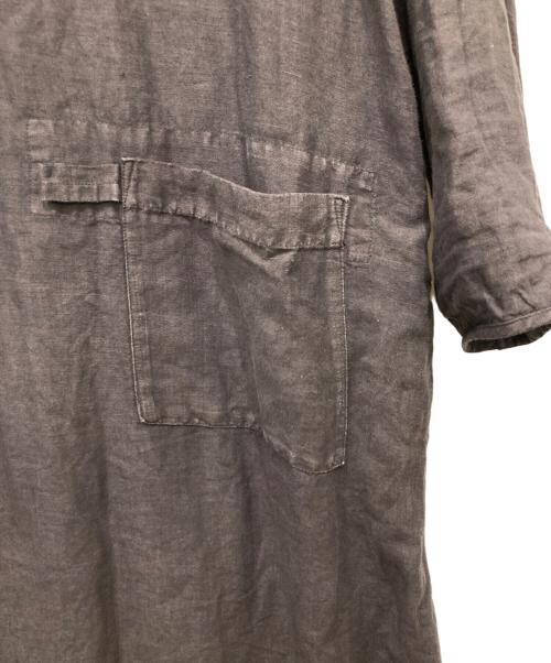 nest Robe（ネストローブ）nest Robe (ネストローブ) リネンワンピース ブラウン サイズ:FREEの古着・服飾アイテム
