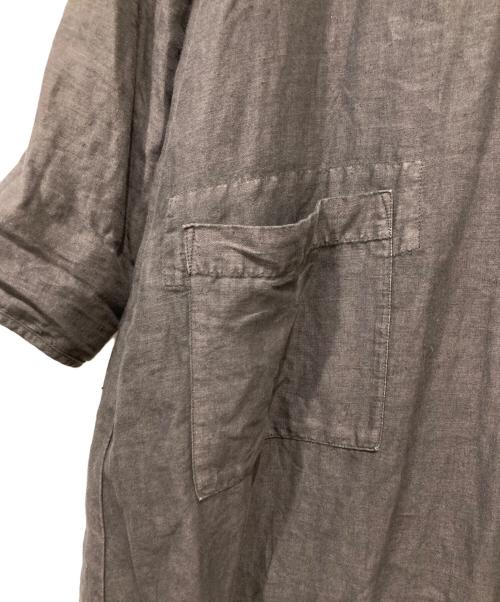 nest Robe（ネストローブ）nest Robe (ネストローブ) リネンワンピース ブラウン サイズ:FREEの古着・服飾アイテム
