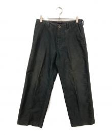 AURALEE（オーラリー）の古着「FINX MOLESKIN WIDE PANTS」｜ブラック