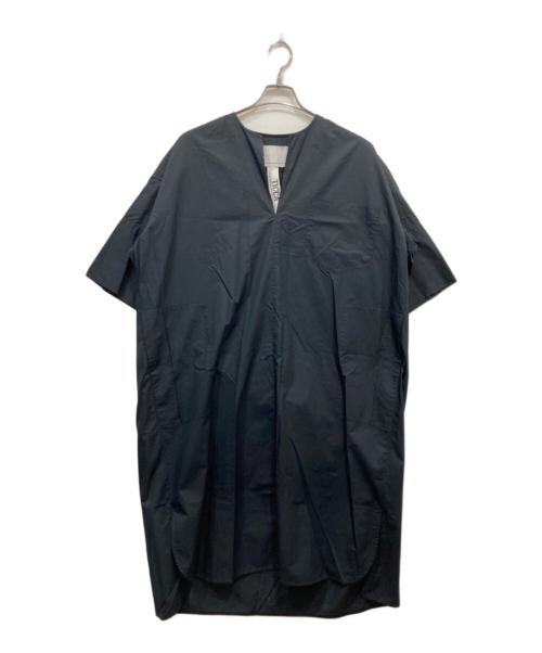 ticca（ティッカ）TICCA (ティッカ) コットンキーネック半袖ワンピース ブラック サイズ:FREEの古着・服飾アイテム