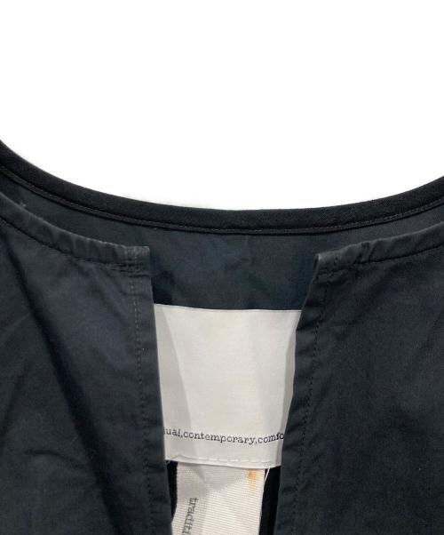 ticca（ティッカ）TICCA (ティッカ) コットンキーネック半袖ワンピース ブラック サイズ:FREEの古着・服飾アイテム