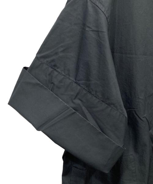 ticca（ティッカ）TICCA (ティッカ) コットンキーネック半袖ワンピース ブラック サイズ:FREEの古着・服飾アイテム