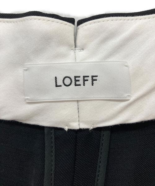 LOEFF（ロエフ）LOEFF (ロエフ) W/VIS ツイル ボンタンパンツ ブラックの古着・服飾アイテム