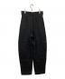 LOEFF (ロエフ) W/VIS ツイル ボンタンパンツ ブラック：8000円