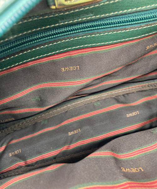 LOEWE（ロエベ）LOEWE (ロエベ) ベラスケス ショルダーバッグ グリーン×ブルーの古着・服飾アイテム