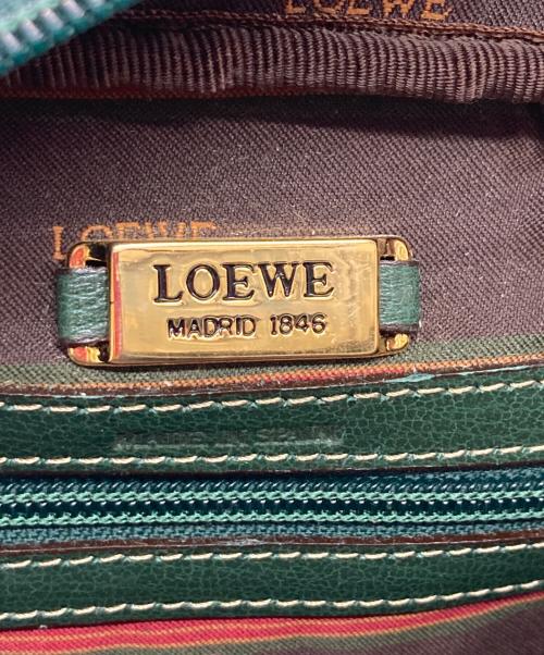 LOEWE（ロエベ）LOEWE (ロエベ) ベラスケス ショルダーバッグ グリーン×ブルーの古着・服飾アイテム