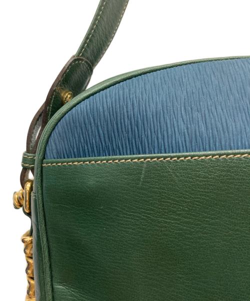 LOEWE（ロエベ）LOEWE (ロエベ) ベラスケス ショルダーバッグ グリーン×ブルーの古着・服飾アイテム