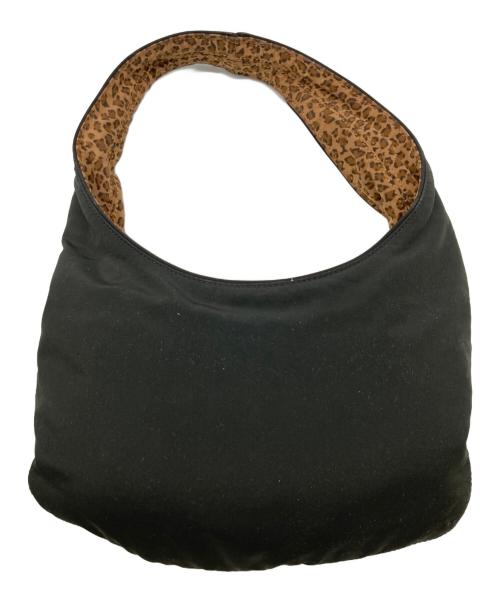 BOTTEGA VENETA（ボッテガベネタ）BOTTEGA VENETA (ボッテガベネタ) リバーシブルワンショルダーバッグ ブラック×ブラウンの古着・服飾アイテム
