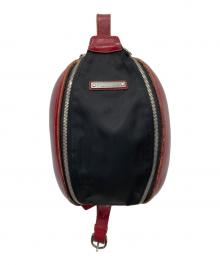 ISSEY MIYAKE ACCESSORY（イッセイミヤケアクセサリー）の古着「ワンショルダーバッグ」｜ブラック×レッド