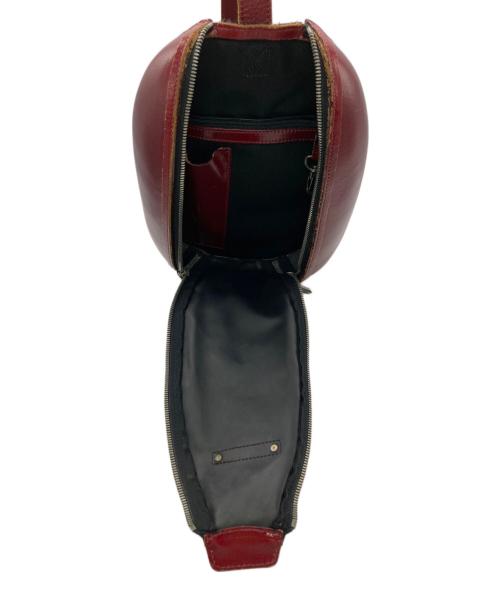 ISSEY MIYAKE ACCESSORY（イッセイミヤケアクセサリー）ISSEY MIYAKE ACCESSORY (イッセイミヤケアクセサリー) ワンショルダーバッグ ブラック×レッドの古着・服飾アイテム