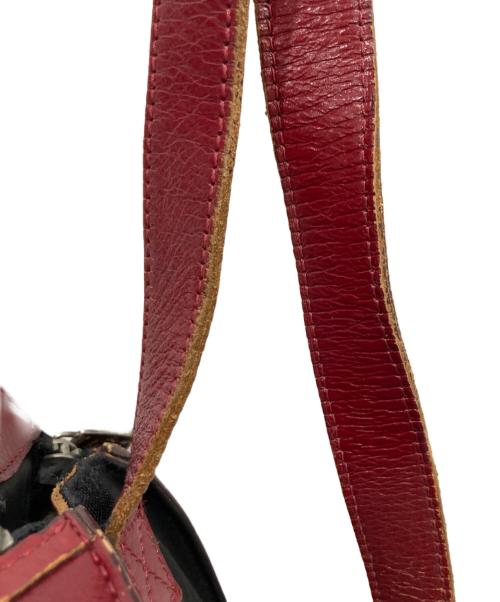 ISSEY MIYAKE ACCESSORY（イッセイミヤケアクセサリー）ISSEY MIYAKE ACCESSORY (イッセイミヤケアクセサリー) ワンショルダーバッグ ブラック×レッドの古着・服飾アイテム