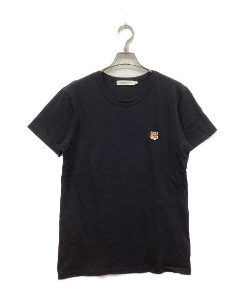 maison kitsune（メゾンキツネ）MAISON KITSUNE (メゾンキツネ) FOX HEAD PATCH CLASSIC TEE-SHIRT ブラック サイズ:Lの古着・服飾アイテム