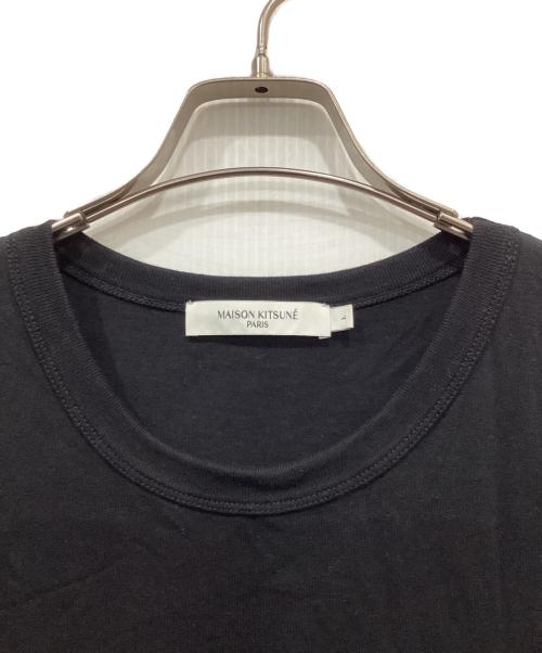maison kitsune（メゾンキツネ）MAISON KITSUNE (メゾンキツネ) FOX HEAD PATCH CLASSIC TEE-SHIRT ブラック サイズ:Lの古着・服飾アイテム