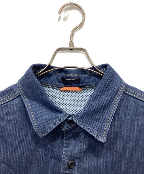 Denham（デンハム）Denham (デンハム) 半袖デニムシャツ インディゴ サイズ:Sの古着・服飾アイテム